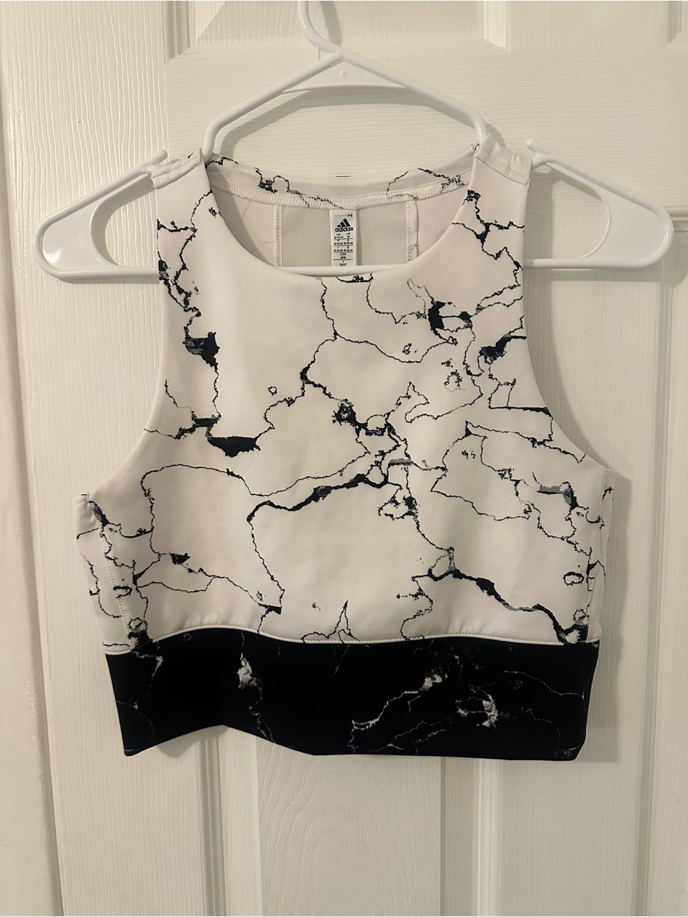 Adidas cropped workout top